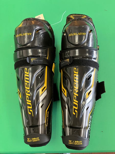 Senior Bauer Supreme TotalOne MX3 Shin Pads 15" (Used)