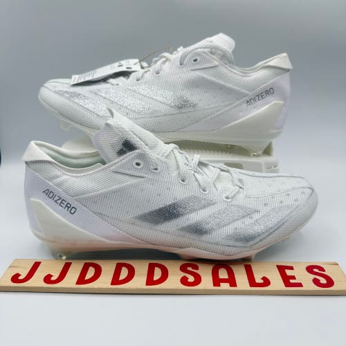 Adidas Adizero Electric Football Cleats White Silver IE4374 Men’s Size 11 NWT
New Without Box