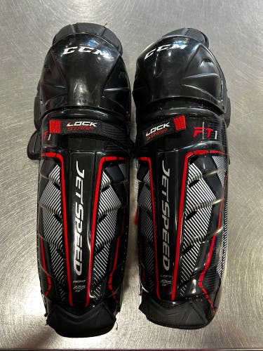 Junior CCM JetSpeed FT1 13" Shin Pads  (New)