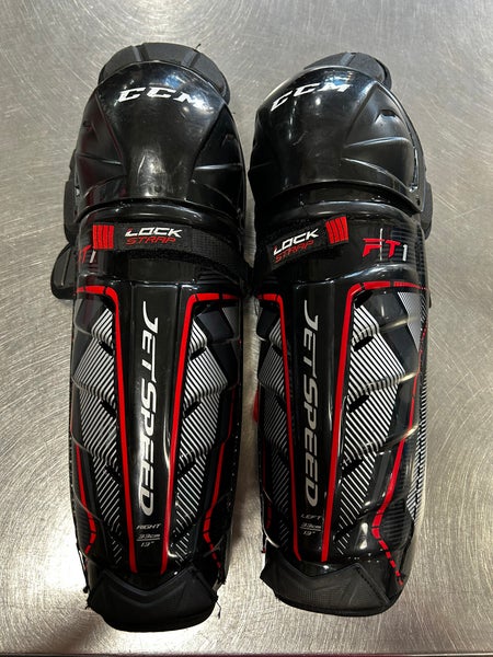 Junior CCM JetSpeed FT1 13" Shin Pads  (New)