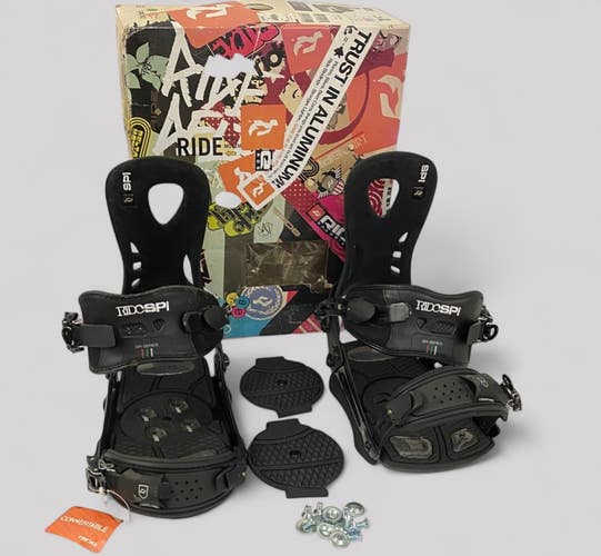 Ride SPI Black Snowboard Bindings Size XL