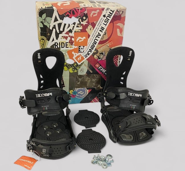 Ride SPI Black Snowboard Bindings Size XL
