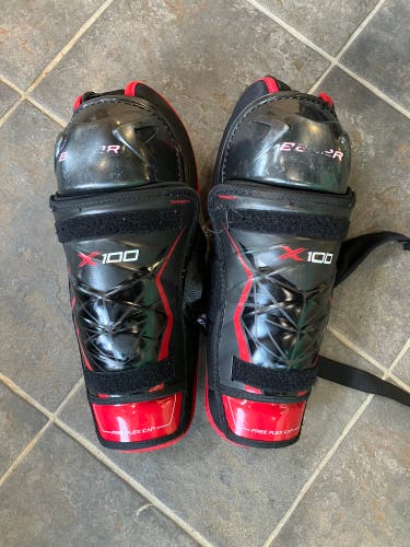 Intermediate Bauer Vapor X100 Shin Pads 13" (Used)