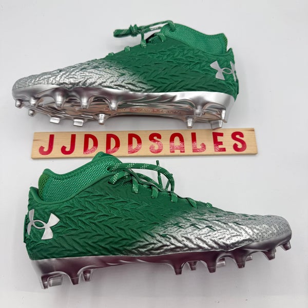 Under Armour UA Spotlight 4 MC Football Cleats Green 3027977
