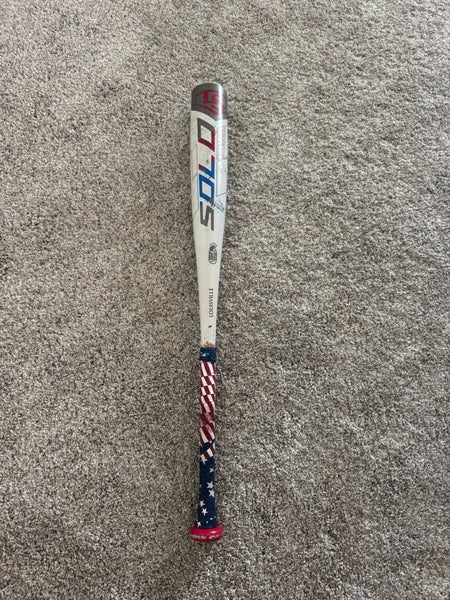 2018 Louisville Slugger Solo 618 Alloy Bat (-10) 20 oz 30" (Used).