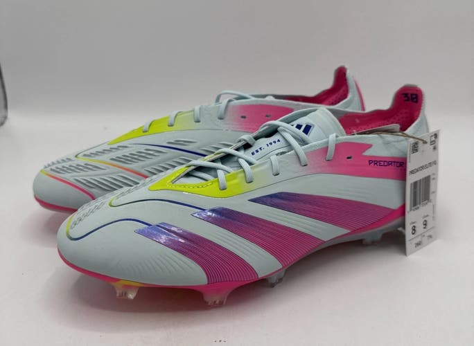Blue Men's Size M 12.0 (W 13.0) Adidas Predator Elite FG Molded Cleats Cleats (New)