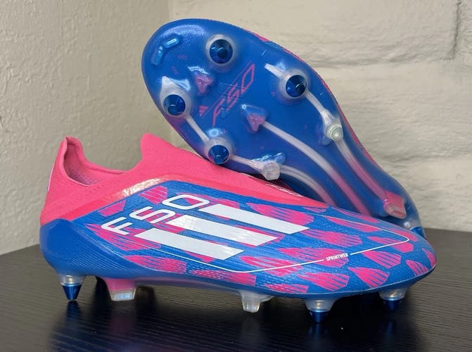 Blue Men's Size M 6.5 (W 7.5) Adidas F50 adizero Molded Cleats Cleats (New)