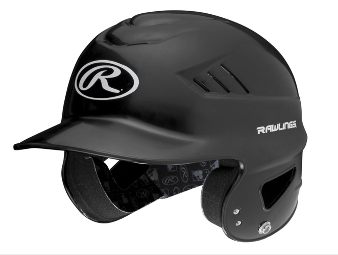 Rawlings COOLFLO Baseball Batting Helmet 6 1/2" - 7 1/2" One Size Fits Most. Black