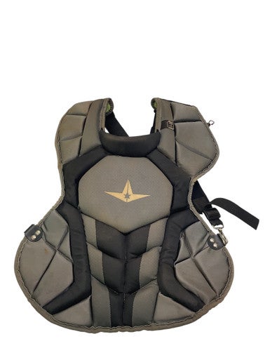 Used All Star ALL STAR CHEST PROTECTOR Catchers Chest Protector Grey Adult 11347-S000254123