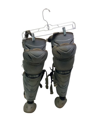 Used All Star ALL STAR SHIN GUARDS Catchers Leg Guards Grey Adult 11347-S000254122