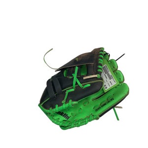 Used Franklin INFERNO BB/SB Glove RH Throw Black And Neon Green 9" 11347-S000254110