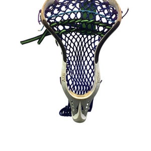 Used STX DEUCE Mens Lacrosse Head Royal Blue And White 11347-S000254284