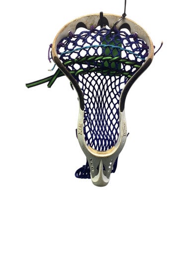 Used STX DEUCE Mens Lacrosse Head Royal Blue And White 11347-S000254284