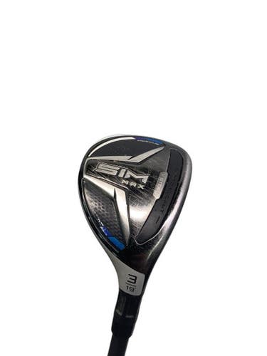 Used Taylormade SIM MAX Mens Hybrid Club RH 3 Hybrid 11347-S000254141