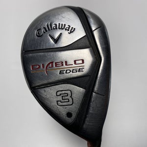 Callaway Diablo Edge Tour 3 Hybrid 21* 75g Stiff Graphite Mens RH