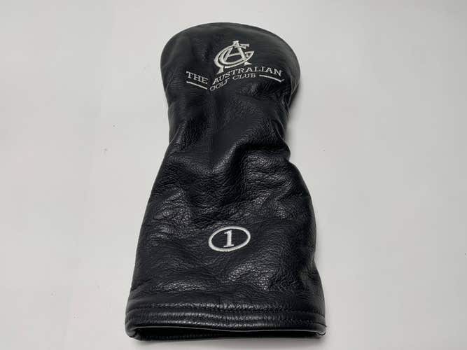 AM&E The Australian Golf Club Black Leather Driver Head Cover HC