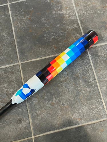 White 2023 DeMarini Prism+ Composite Bat (-10) Composite 23 oz 33" (Used)