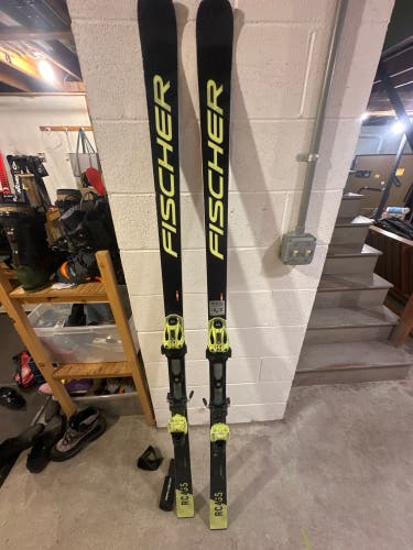 Fischer 193 cm RC4 World Cup GS Skis With Bindings Max Din 20 (Used)