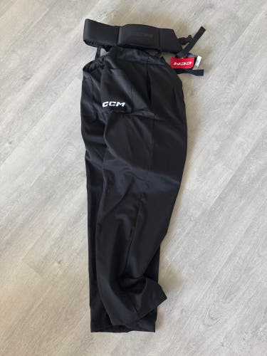 Large Brand New CCM Referee Pants w/ Kidney Belt