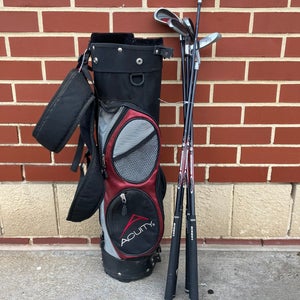 Acuity Cadet Pro, Jr flex set of 5 Clubs with bag, (used)