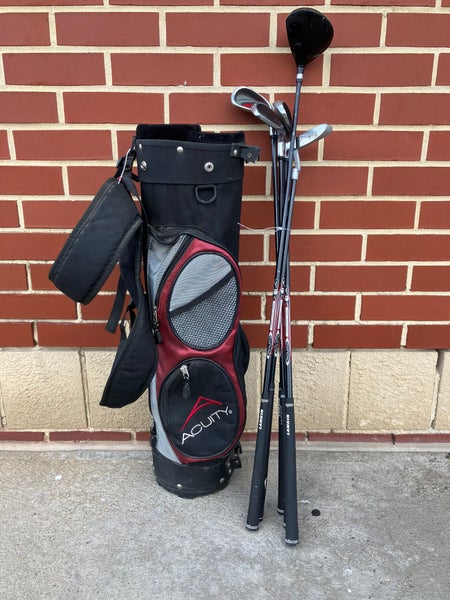 Acuity Cadet Pro, Jr flex set of 5 Clubs with bag, (used)