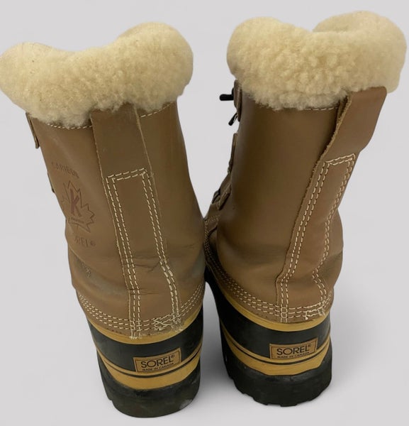 Sorel Kaufman Mens Tan Insulated Winter Snow Boots 10 Size 10 - Sorel Mens Caribou Boots Canada Kaufman Wool  main image 2