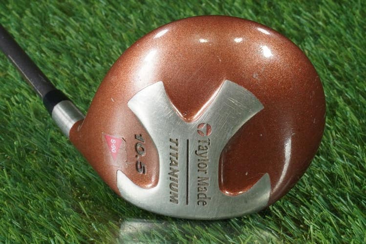 TAYLORMADE TITANIUM MINI DRIVER GRAPHITE BUBBLE STIFF FLEX S-90 PLUS RH 10.5