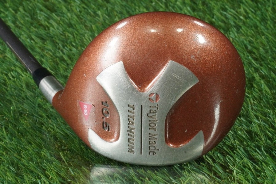 TAYLORMADE TITANIUM MINI DRIVER GRAPHITE BUBBLE STIFF FLEX S-90 PLUS RH 10.5