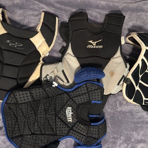 4 catchers chest protectors (only protectors)