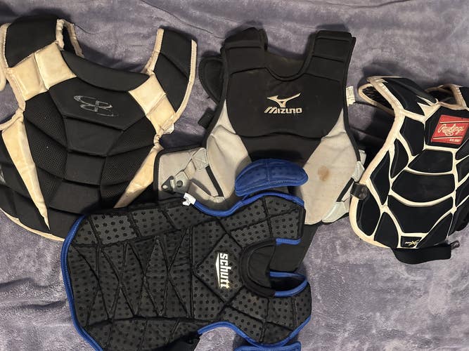 4 catchers chest protectors (only protectors)