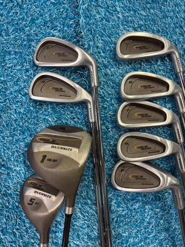 Tour Design Knight Oversize Clubs (9 Clubs - Driver, 5W, 3-7, 9, PW) RH | Great for Beginners (Used)