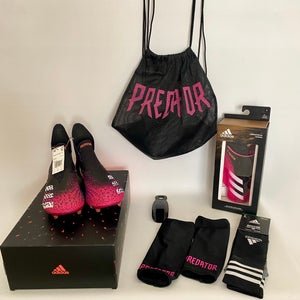 ADIDAS PREDATOR FREAK SOCCER CLEATS + ACCESSORIES