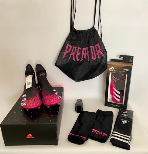 ADIDAS PREDATOR FREAK SOCCER CLEATS + ACCESSORIES