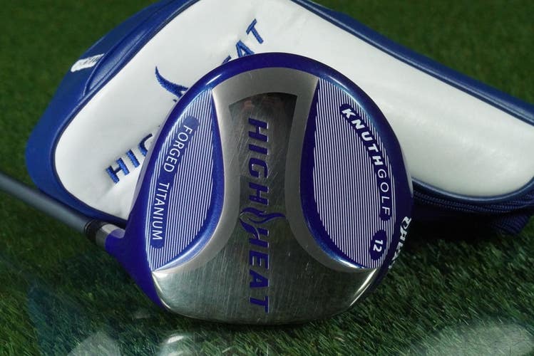 KNUTH GOLF HIGH HEAT DRIVER FUJIKURA PRO GRAPHITE REGULAR 12 RH W/ HEADCOVER
