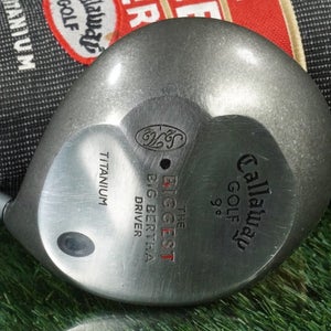 CALLAWAY THE BIGGEST BERTHA DRIVER S2H2 TITANIUM FIRM FLEX 9 RH W/ HEADCOVER