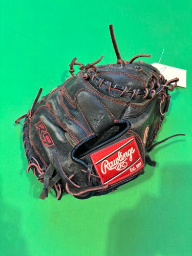 Black Rawlings R9 RH Catcher's Baseball Glove 32"