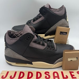 Air Jordan 3 x A Ma Maniere Black Retro FZ4811-001 Women's 12.5 / Men's 11 NEW