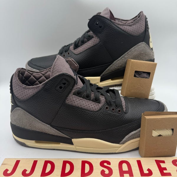 Air Jordan 3 x A Ma Maniere Black Retro FZ4811-001 Women's 12.5 / Men's 11 NEW