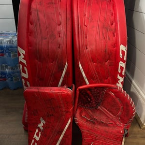 34" + 2” CCM Premier Pro Regular Goalie Full Set (Used)