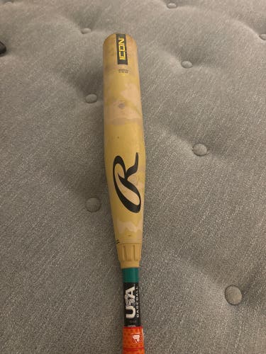 2025 Rawlings Icon Composite USABat Certified Bat (-8) 22 oz 30" (Used)