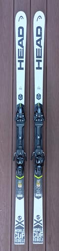 Unisex 2019 HEAD 183 cm Racing 2019 World Cup Rebels i.GS RD Skis With Bindings Max Din 16 (Used)