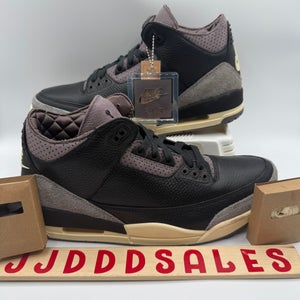 Air Jordan 3 x A Ma Maniere Black Retro FZ4811-001 Women's 13 / Men's 11.5 NEW