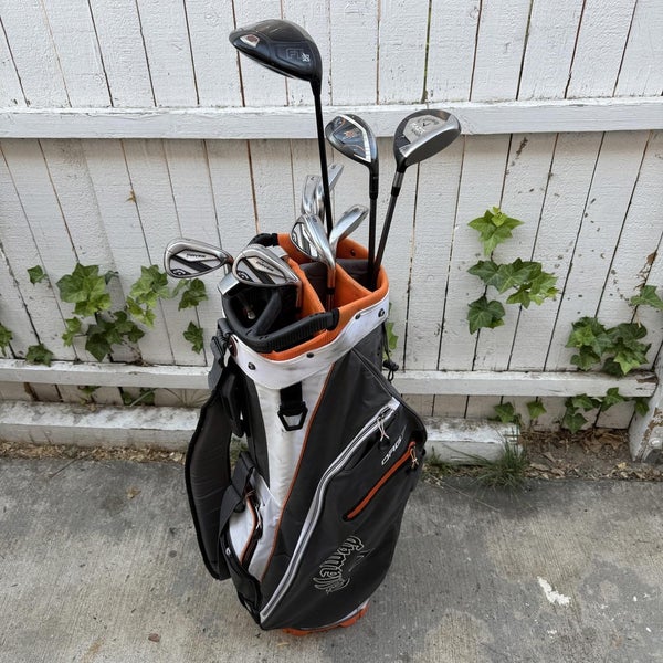 Callaway Mavrik Mens Right Handed Golf Club Complete Set With Bag