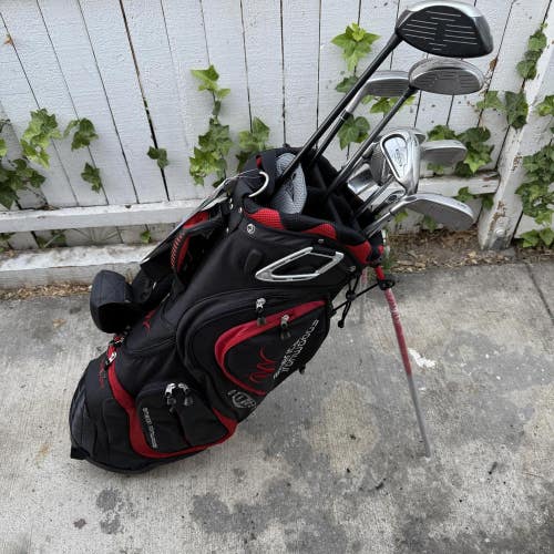 Callaway X14 Mens Right Handed Golf Club Complete Set With New Stand Bag