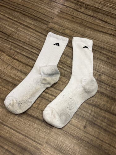 Adidas Athletic Crew Socks Men’s Large White Used