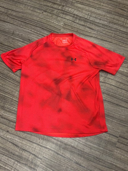 Under Armour The Tech Tee Short Sleeve Shirt Adult Large Red Loose Fit