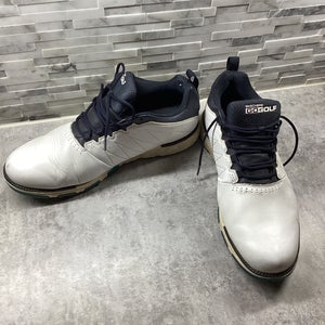 Skechers GoGolf White With Navy Trim Men's Size M 10.5 (W 11.5)  Golf Shoes (Used)
