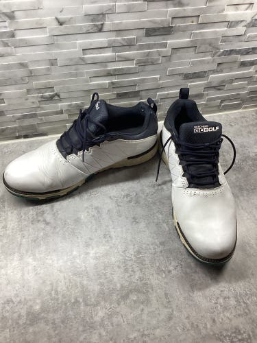 Skechers GoGolf White With Navy Trim Men's Size M 10.5 (W 11.5) Golf Shoes (Used)