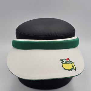 Vintage American Needle The Masters White Golf Cotton 2008 Sports Hat Visor