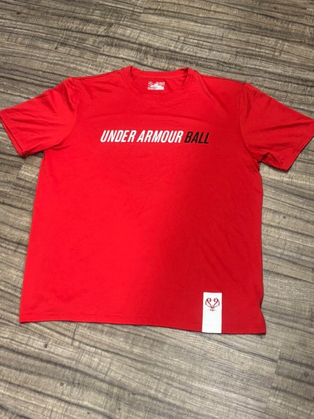 Under Armour Basketball Short Sleeve Shirt Adult Large Loose Fit Heat Gear